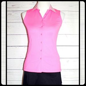 NWOT pink Lady Hagen golf top